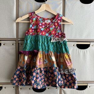 Girls 4t tea party paint by numbers dress